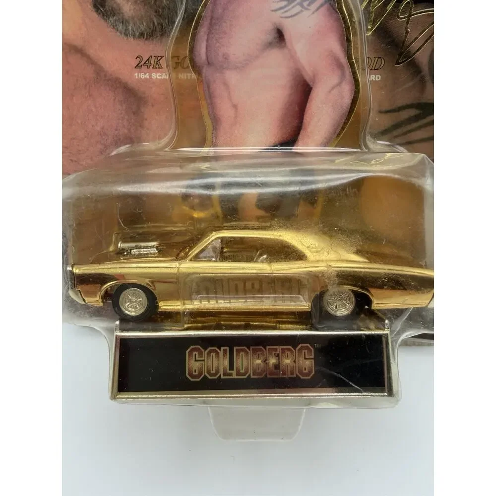 WCW Goldberg Racing Champions 24K Gold Plated Die-Cast Car New in Package 1990s